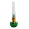 Aladdin Genie III Oil Lamp, Indoor Emergency Lighting for Shelf, Table or Hanging, Glass Bowl with Brass or Nickel Burner
